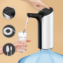 Load image into Gallery viewer, Automatic Electric Water Dispenser Pump Stainless Steel Gallon Portable Drinking Bottle Switch Smart Wireless Water Pump New
